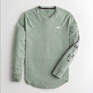 Print Floral Graphic Long Sleeve